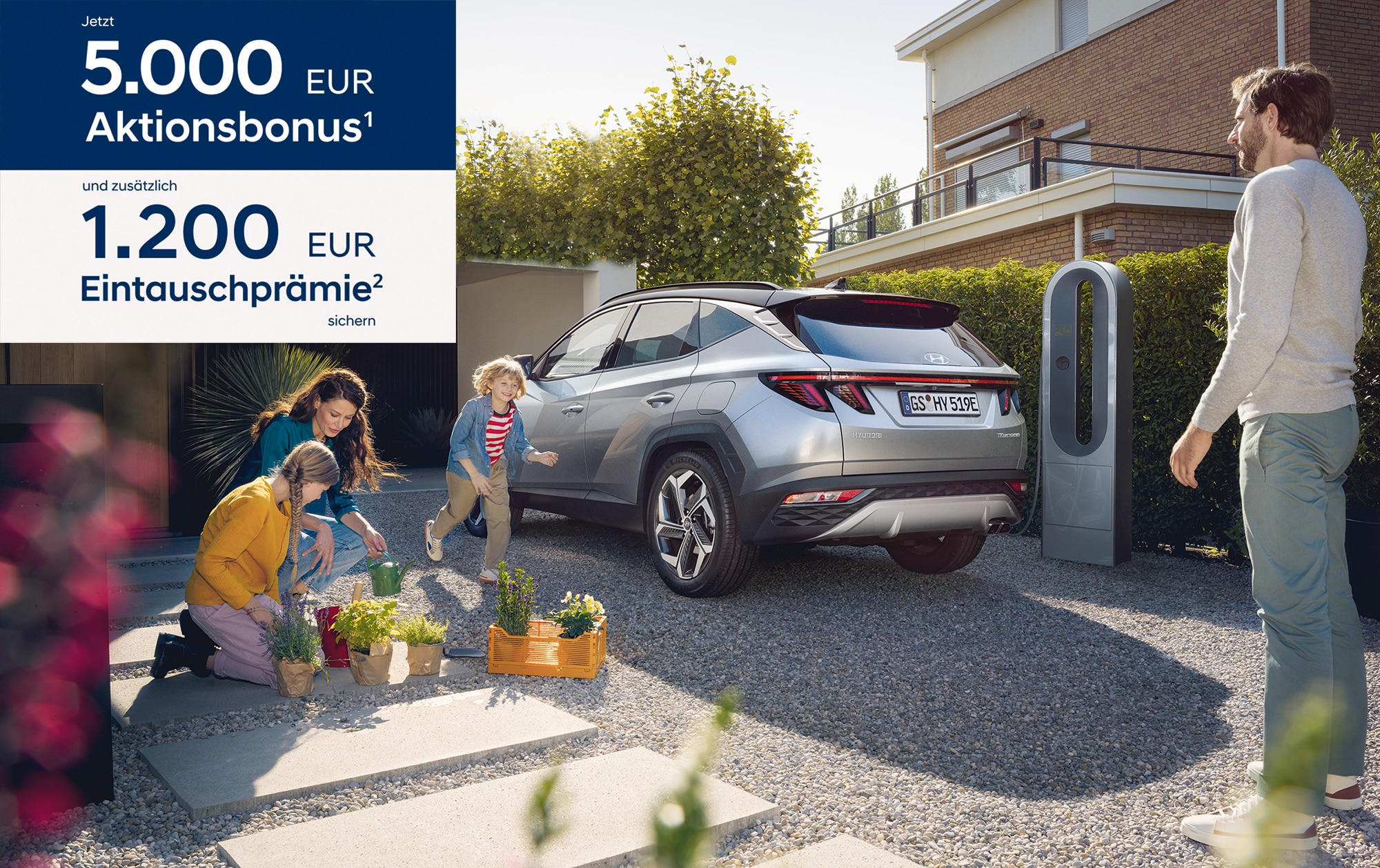 5000€ Bonus und 1200€ Eintauschprämie. Jubiläumsangebot TUCSON Hyundai